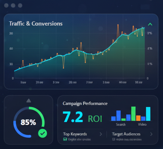 Dashboard de performance Google Ads